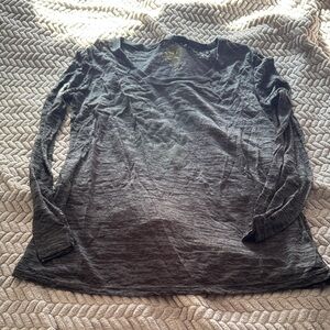 Gray Long Sleeve Top